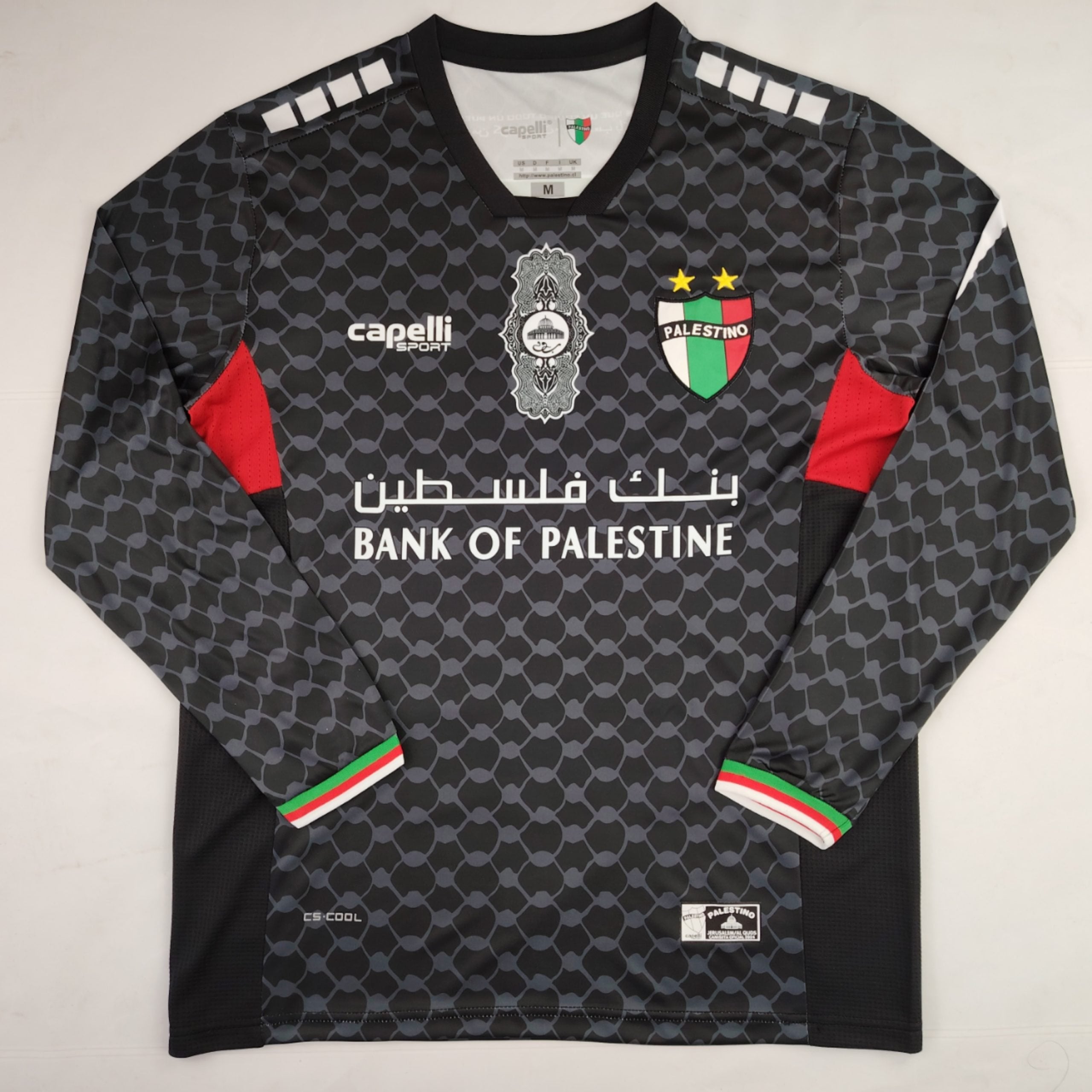 Palestine 2024/25 Away Black Long Sleeve Jersey image 0