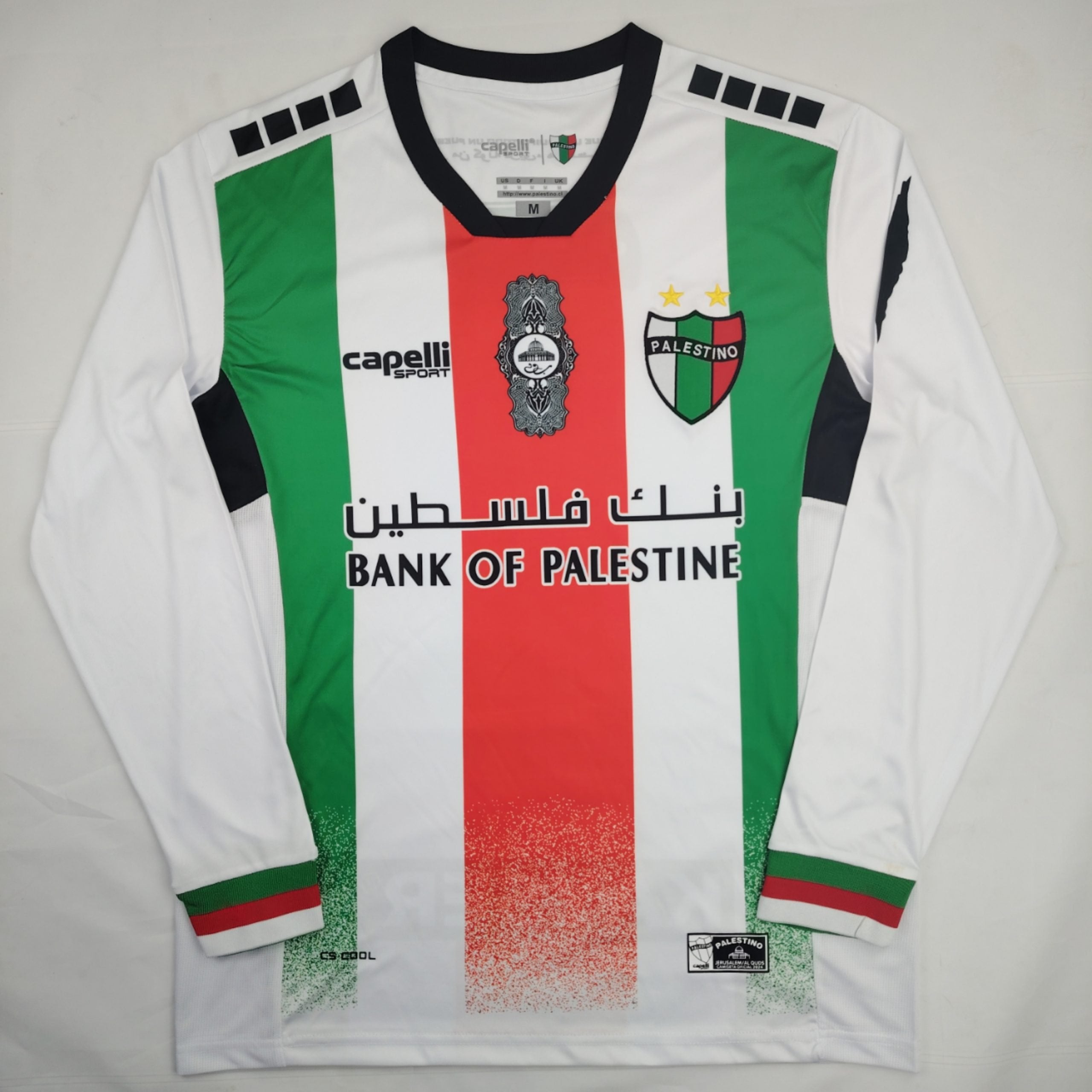 Palestinian 24/25 Long-Sleeved White Home Jersey image 0