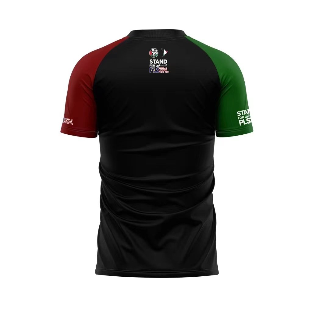 Palestine 2024 Retro Black Jersey image 1