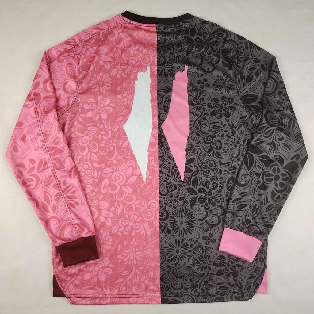 Palestine 2025-2026 Black Pink Long Sleeve English Jersey image 1