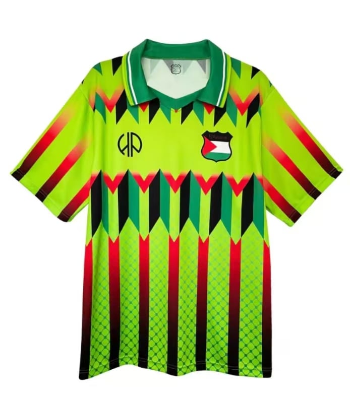 Palestine Vintage Light Grass Green Neon Jersey image 0
