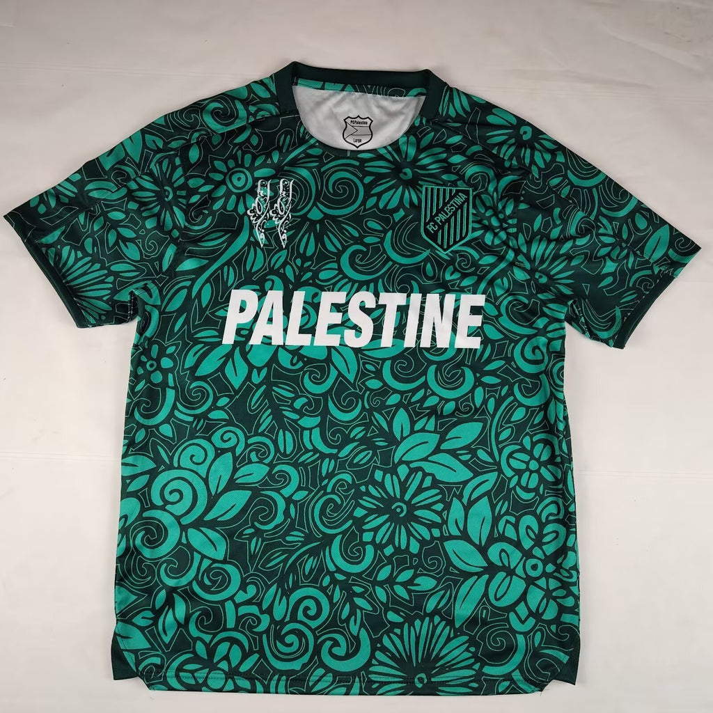 Palestine 2025-2026 Dark Green English Version Jersey image 0