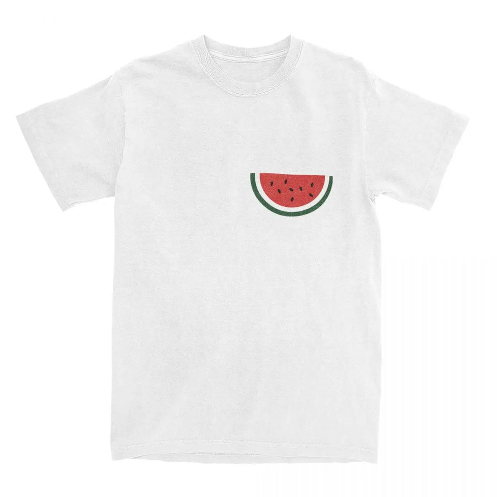 Palestine Watermelon Graphic Cotton T-Shirt for Men