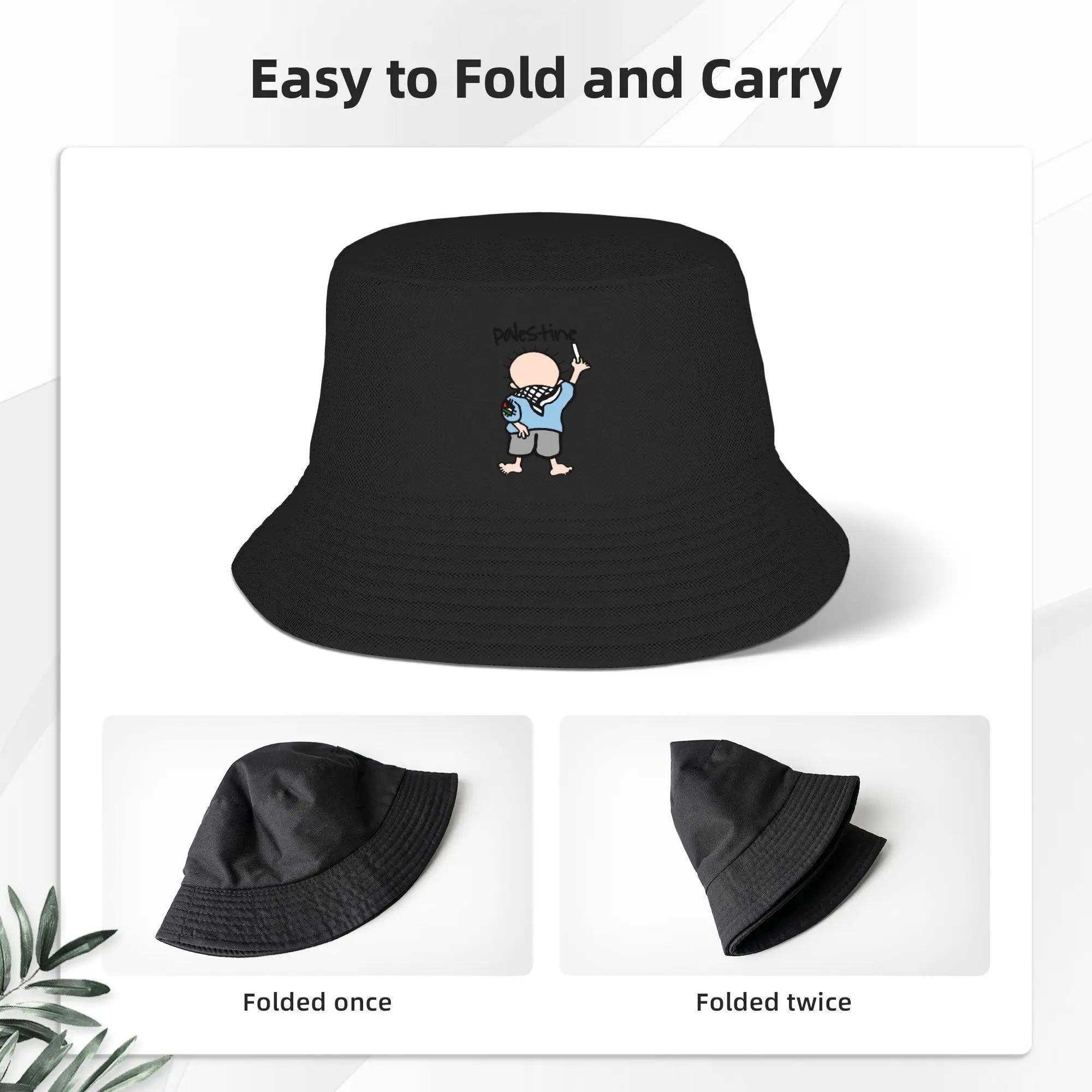 Handala Palestine Flag Bucket Hat