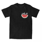 Palestine Watermelon Graphic Cotton T-Shirt for Men