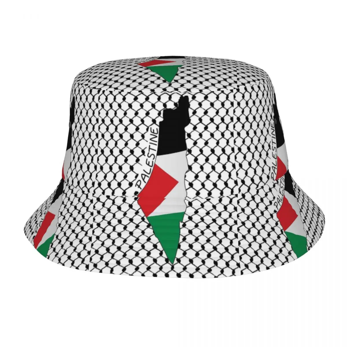 Palestine Flag Map Bucket Hat