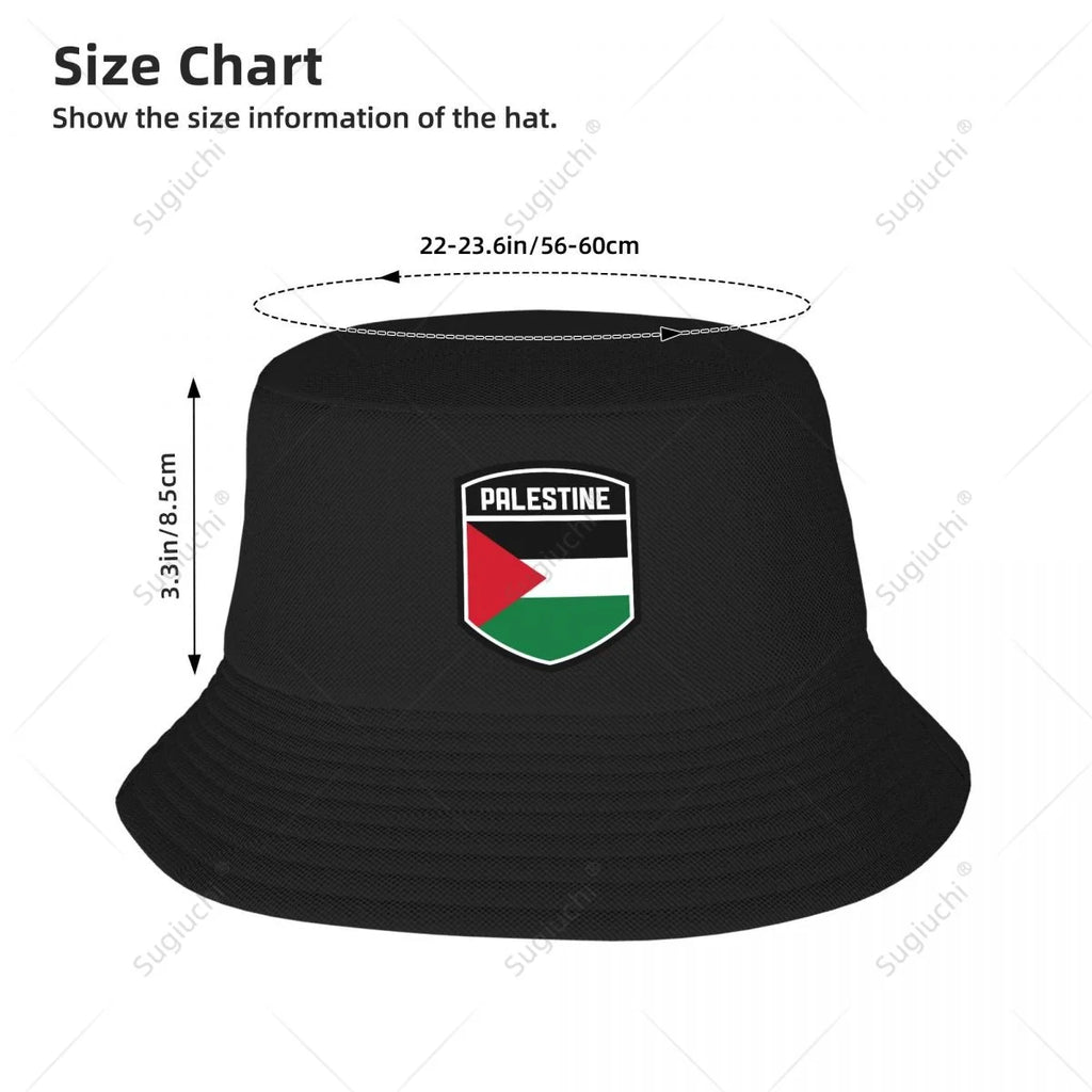 Palestine Flag Bucket Hat – Classic Summer Fisherman Cap