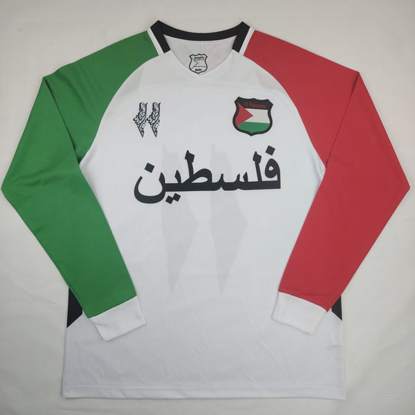 Palestinian 2024/25 Long-Sleeved White Arabic Jersey image 0