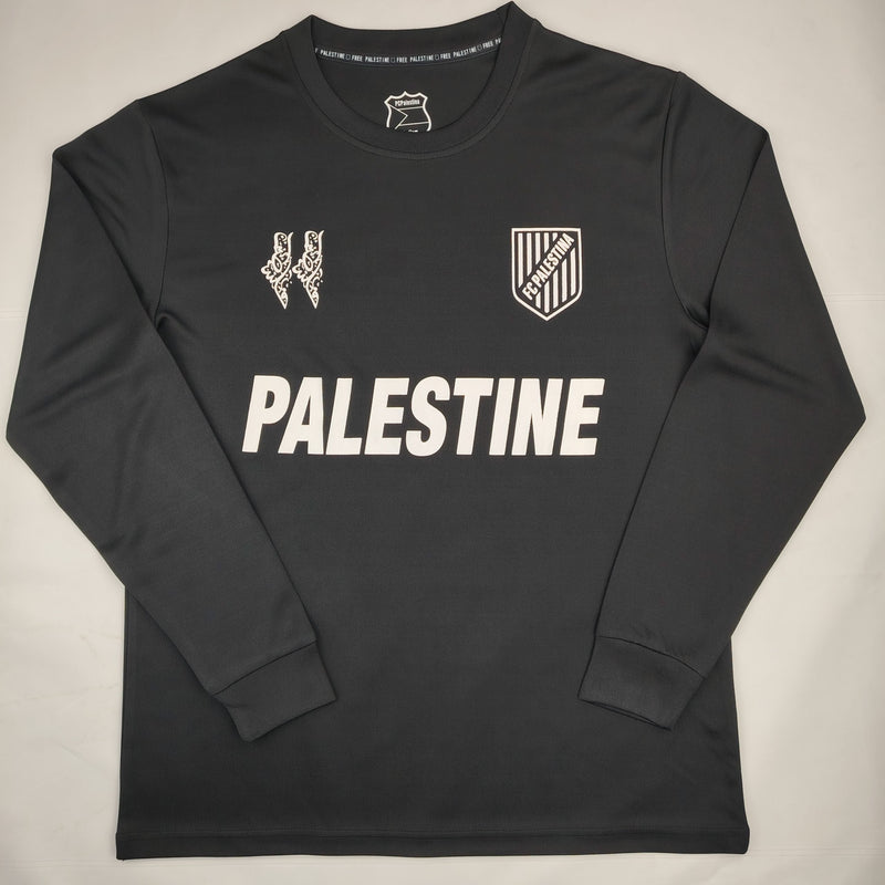 Palestine 2024-25 Anniversary Black Edition Long Sleeve Jersey image 0