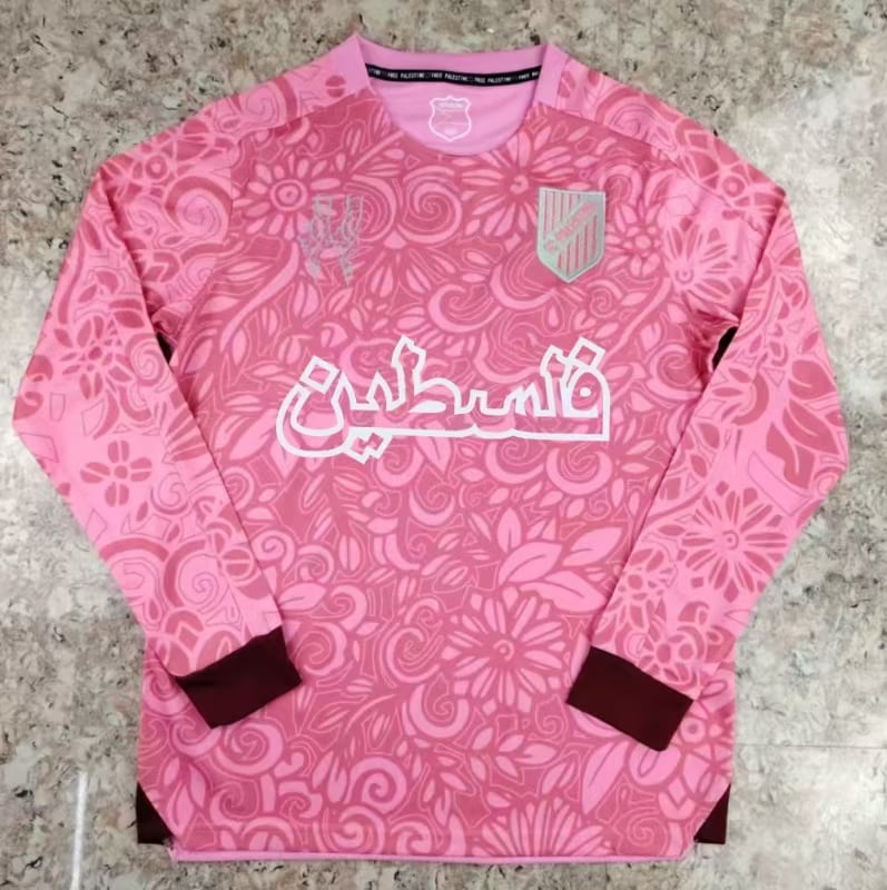 Palestinian 2023/24 Long Sleeve Camouflage Pink Jersey image 0