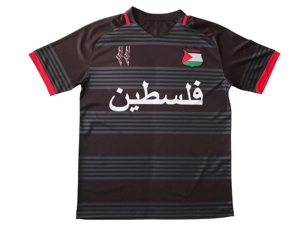 Palestine 2023-24 Black And Gray Jersey image 0