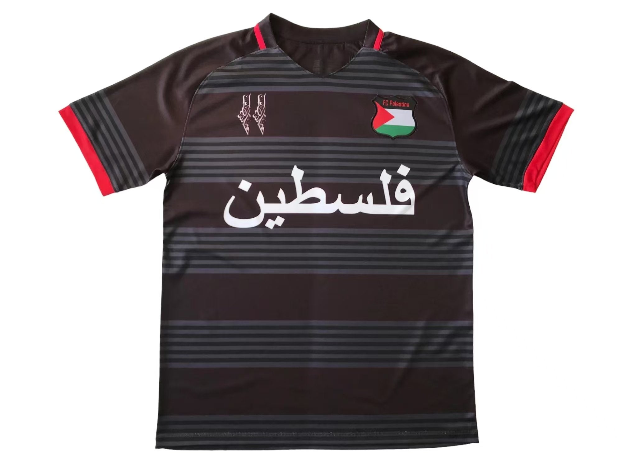 Palestine 2023-24 Black And Gray Jersey image 0