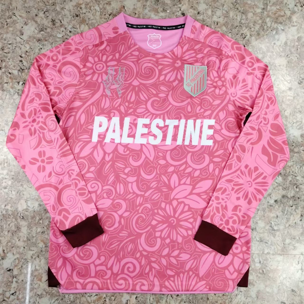 Palestine 2023/24 Long Sleeve Camouflage Pink Jersey image 0