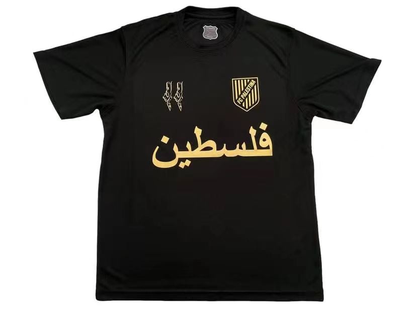 Palestine 2024-25 Anniversary Black Gold Jersey image 0
