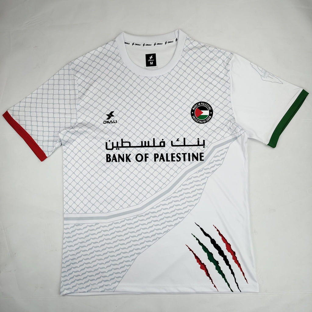 Palestine 2024-25 Dkail White Jersey image 0