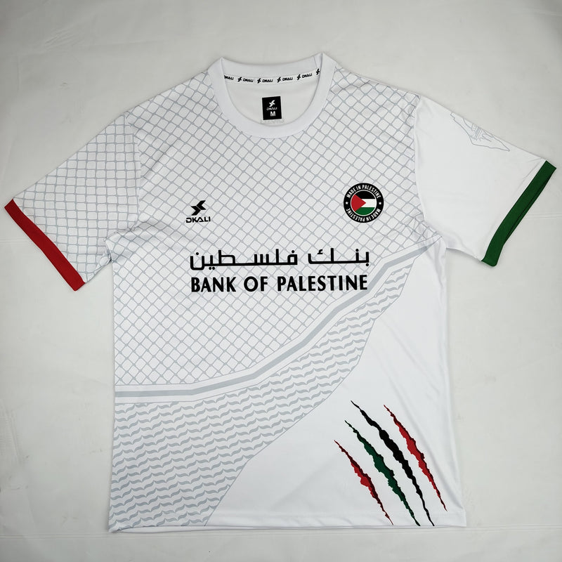 Palestine 2024-25 Dkail White Jersey image 0
