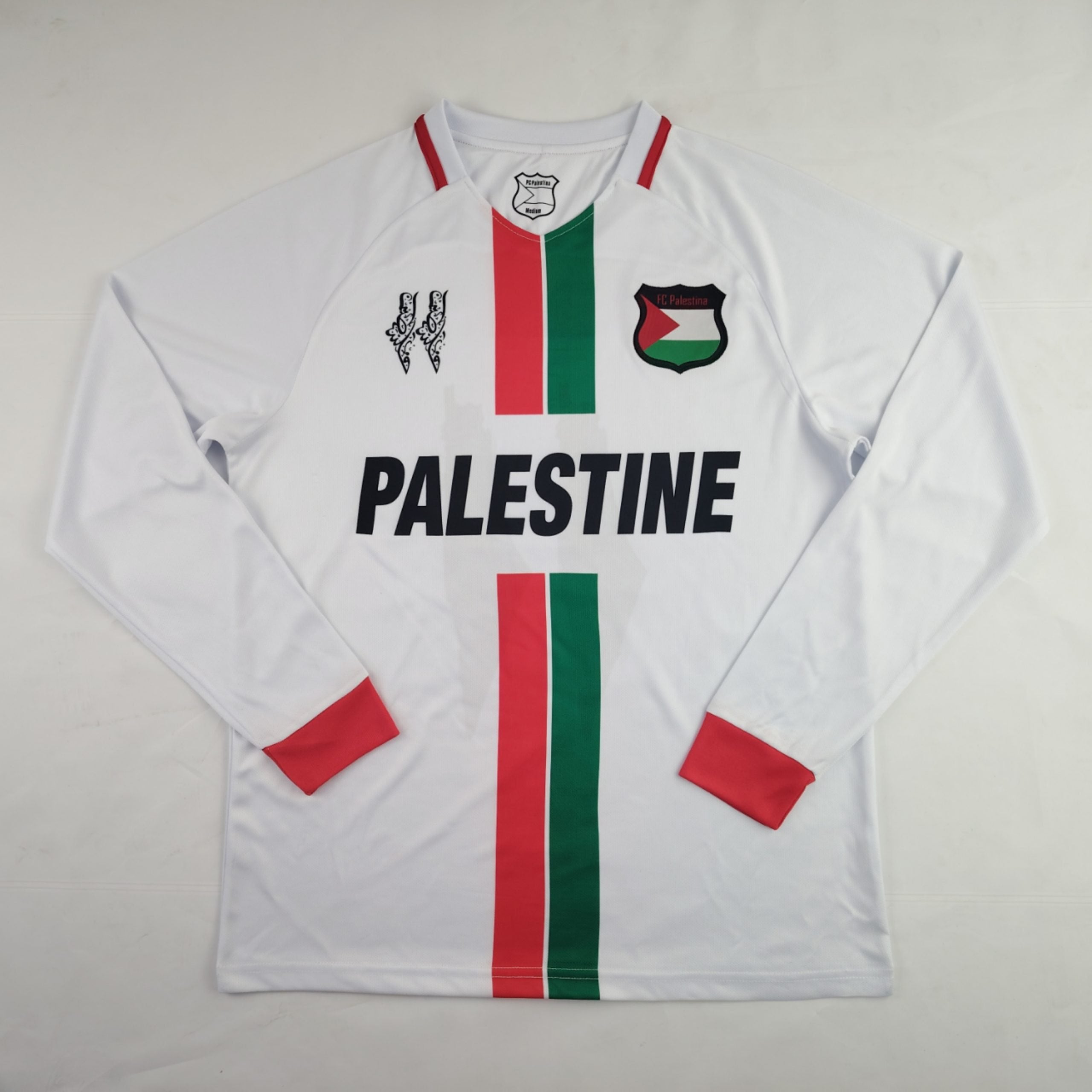 Palestinian 2024-25 Long Sleeve White Jersey image 0